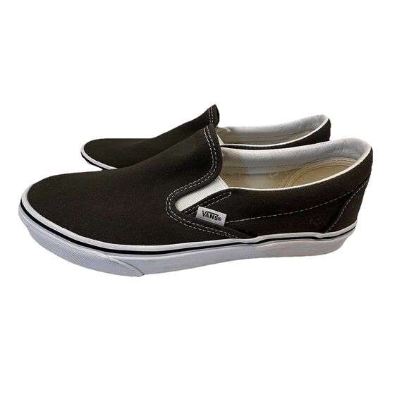 Vans Classic Slip-On Canvas Sneaker Charcoal Size 10.5 main image 4